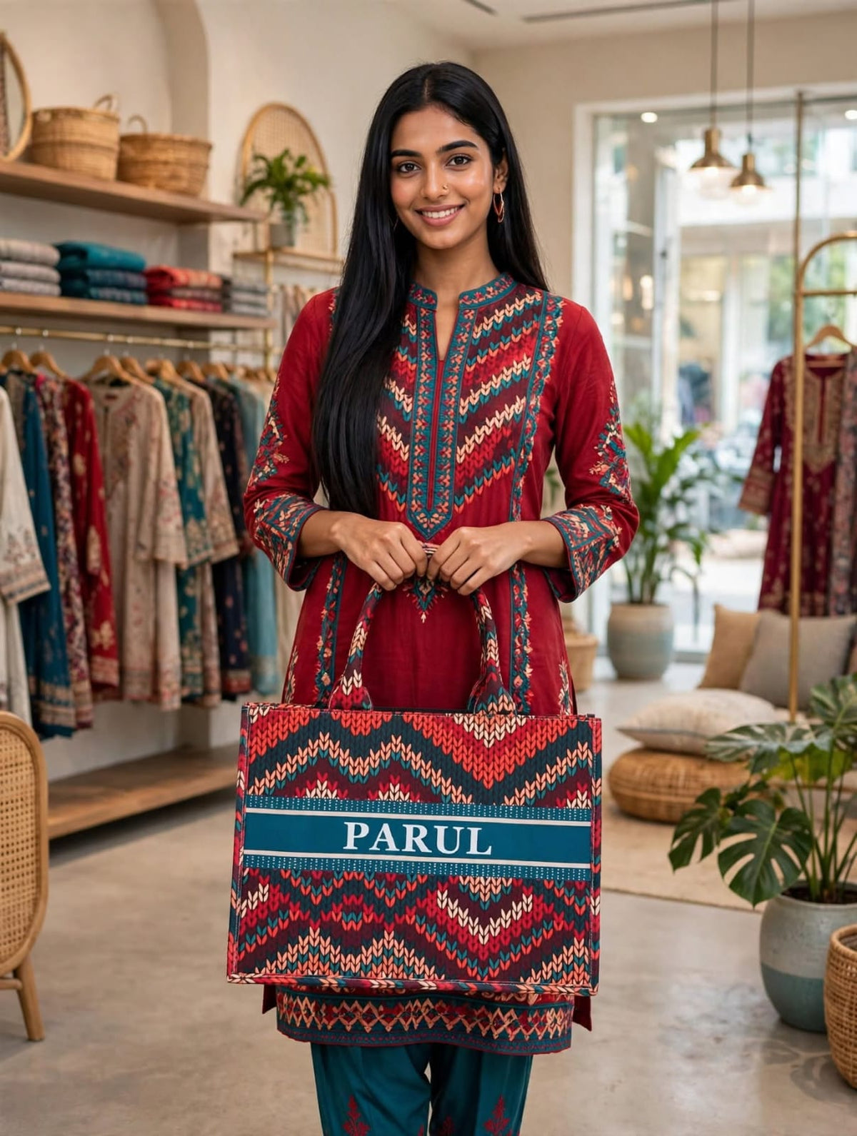 Personalized Digital Printed Cotton Tote Bag – Custom Name Gift Bag 19.0