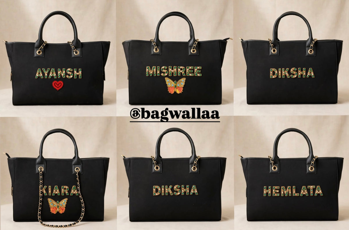 BAGWALLAA Mother Tote Bag - Customized Name Mommy Bag | Personalized Baby Bag for Moms