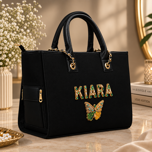 BAGWALLAA Mother Tote Bag - Customized Name Mommy Bag | Personalized Baby Bag for Moms