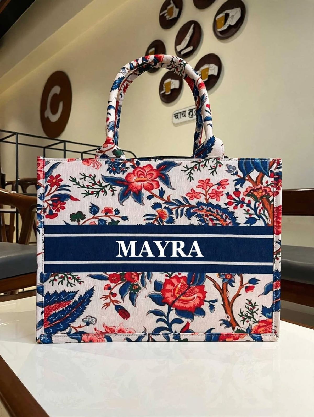 Personalized Digital Printed Cotton Tote Bag – Custom Name Gift Bag 23.0