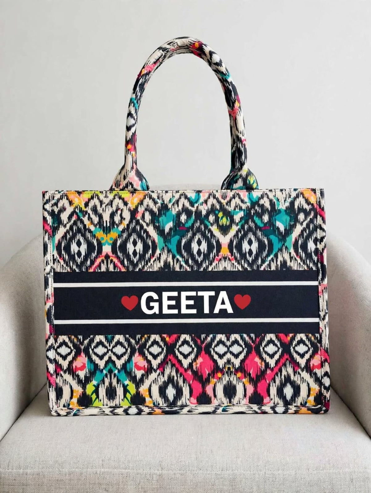 Personalized Digital Printed Cotton Tote Bag – Custom Name Gift Bag 21.0