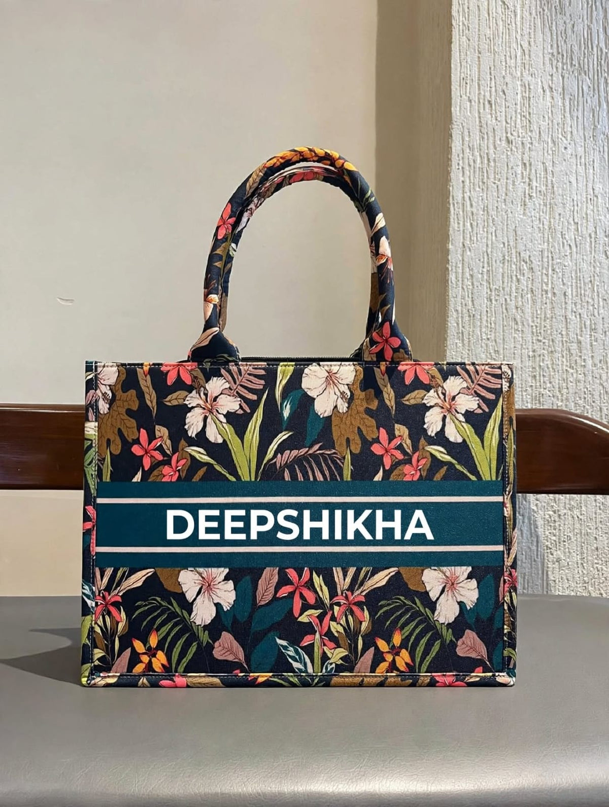 Personalized Digital Printed Cotton Tote Bag – Custom Name Gift Bag 20.0
