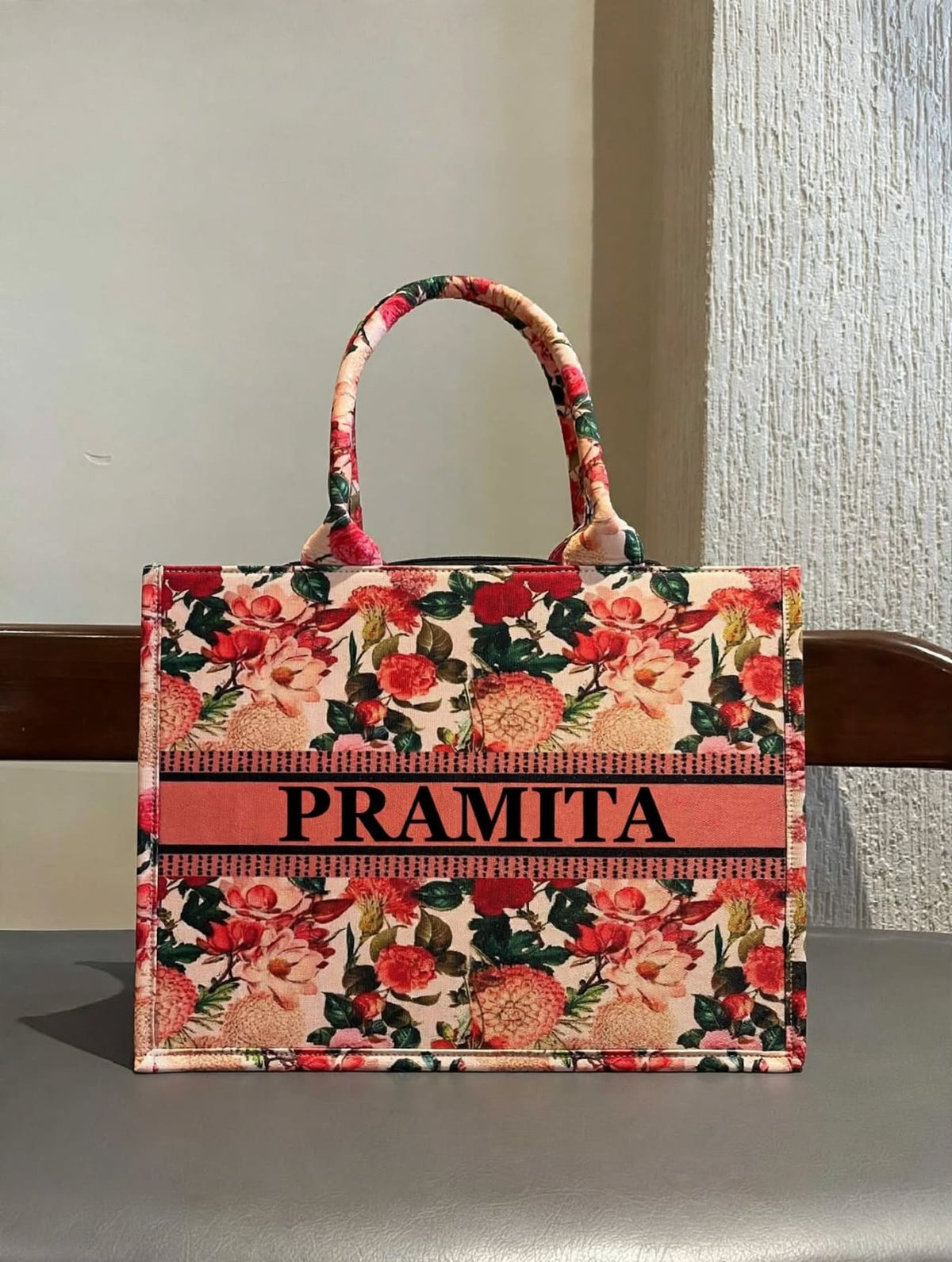Personalized Digital Printed Cotton Tote Bag – Custom Name Gift Bag 17.0