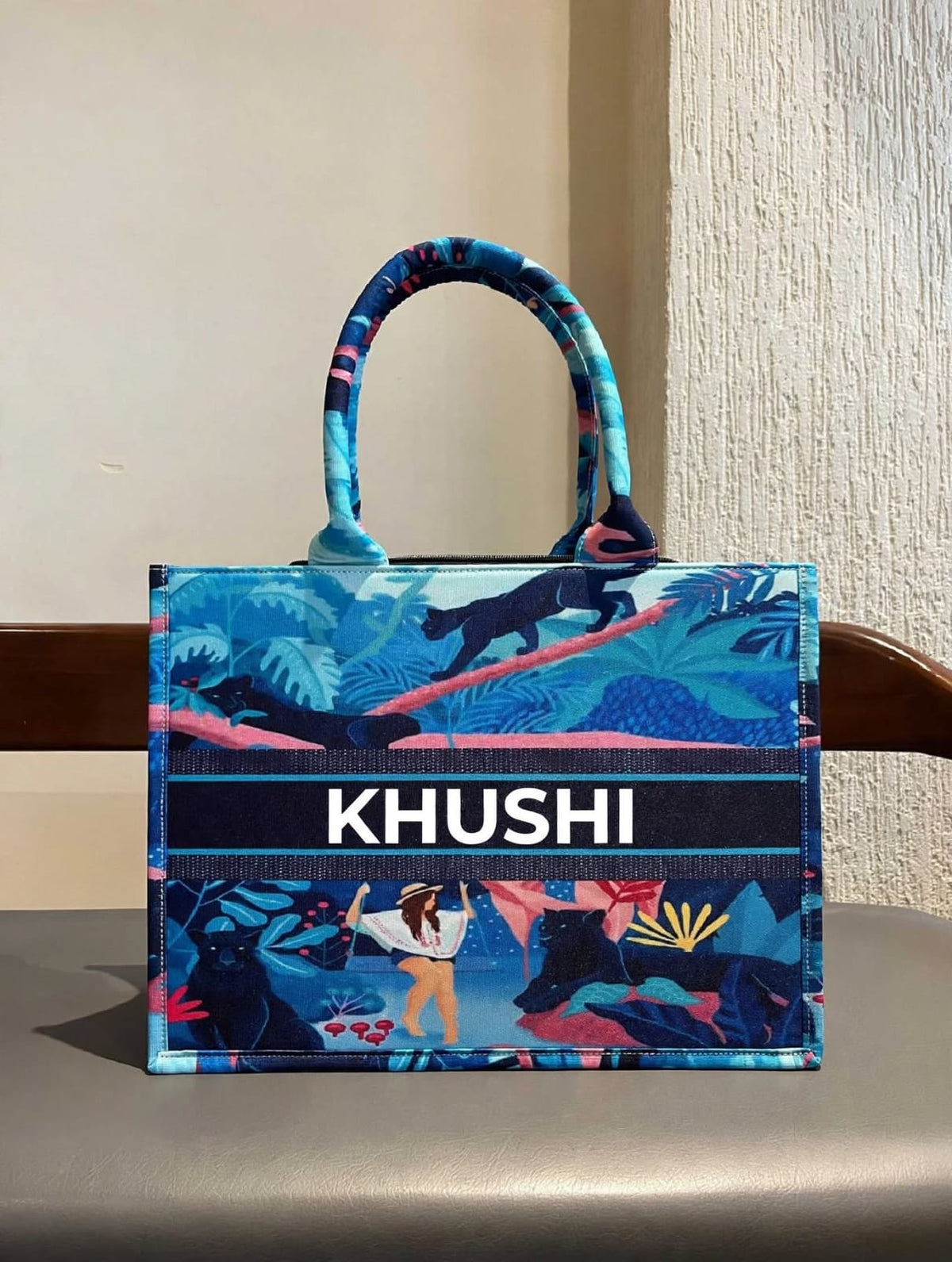 Personalized Digital Printed Cotton Tote Bag – Custom Name Gift Bag 5.0