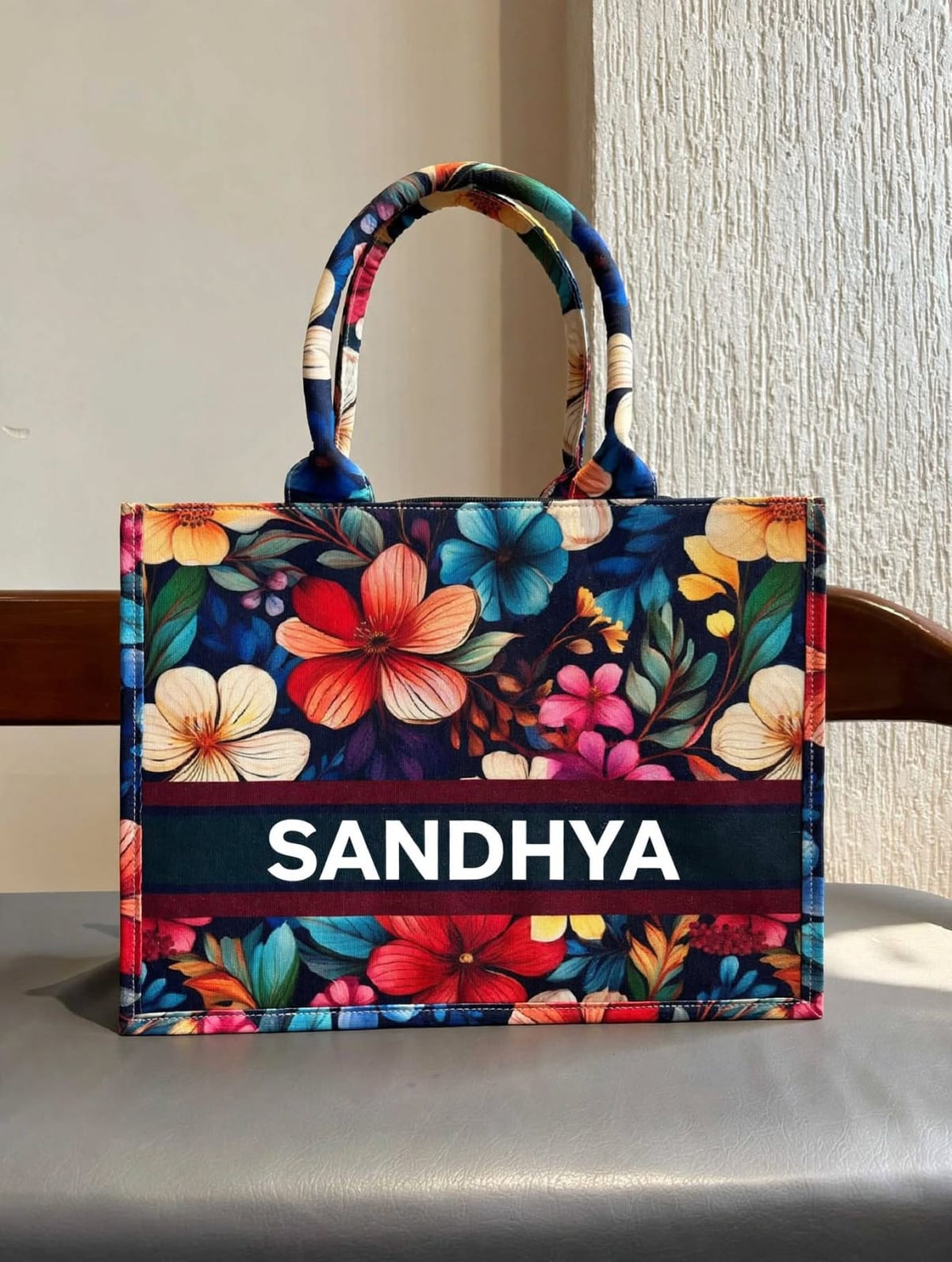 Personalized Digital Printed Cotton Tote Bag – Custom Name Gift Bag 3.0