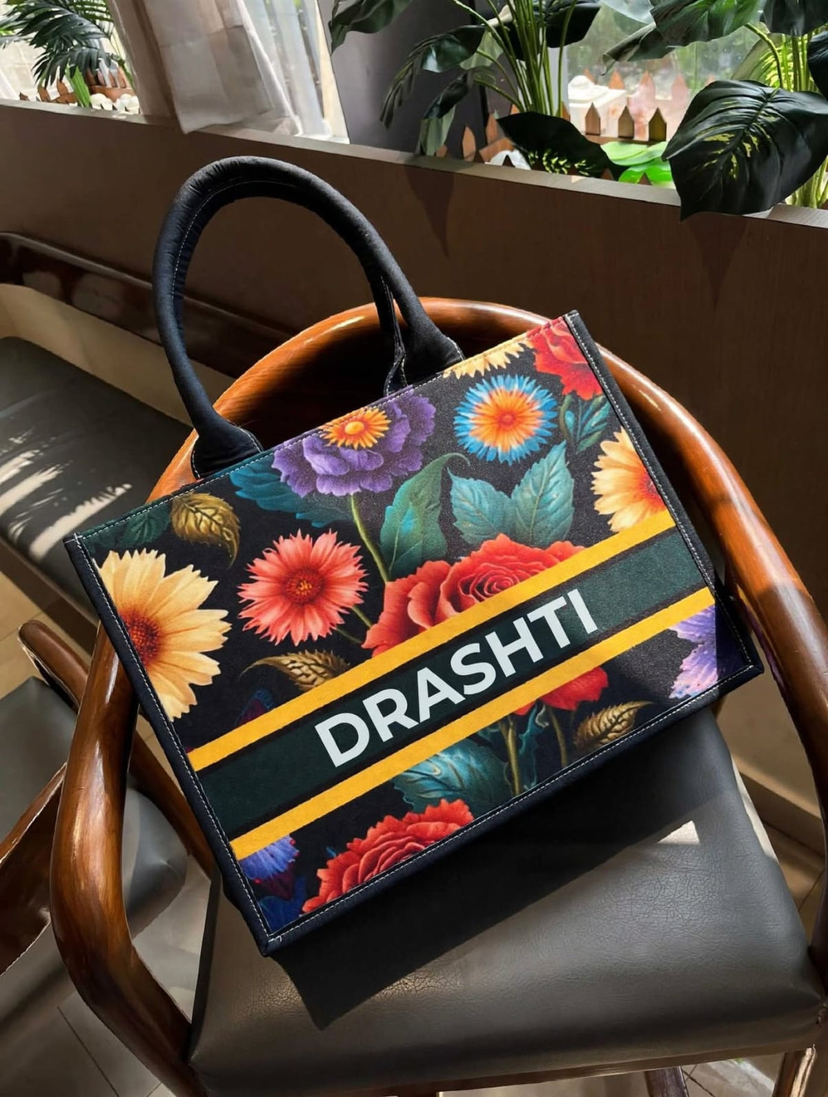 Personalized Digital Printed Cotton Tote Bag – Custom Name Gift Bag 2.0